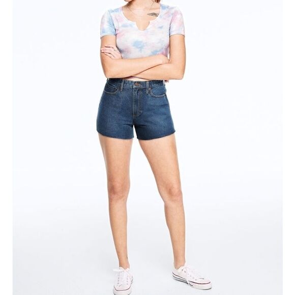 Pink Victoria secret high-waisted cut off … - Picture 1 of 8
